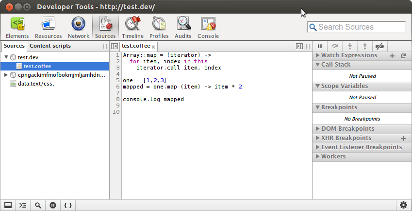 CoffeeScript Source Maps